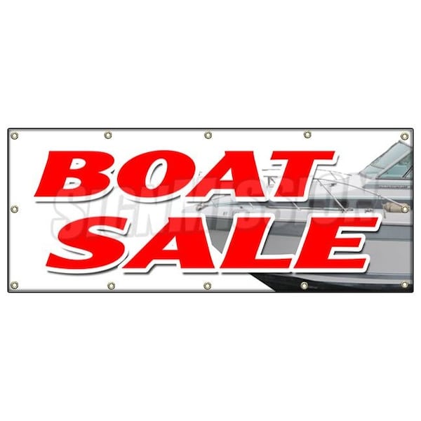 BOAT SALE BANNER SIGN new used sailboats powerboats service financing